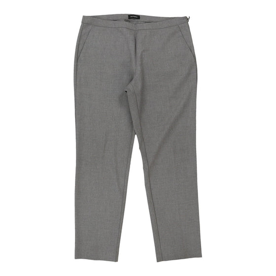 Max & Co Trousers - 33W UK 14 Grey Cotton