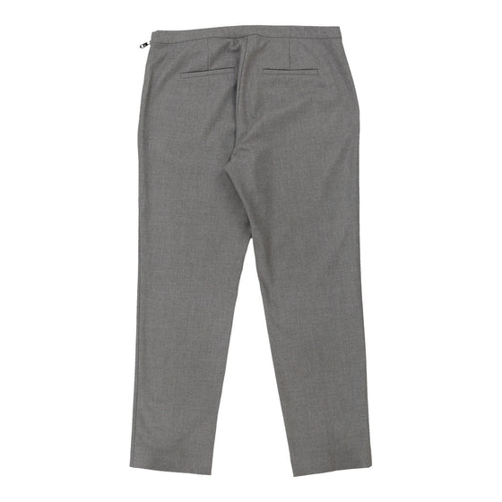 Max & Co Trousers - 33W UK 14 Grey Cotton