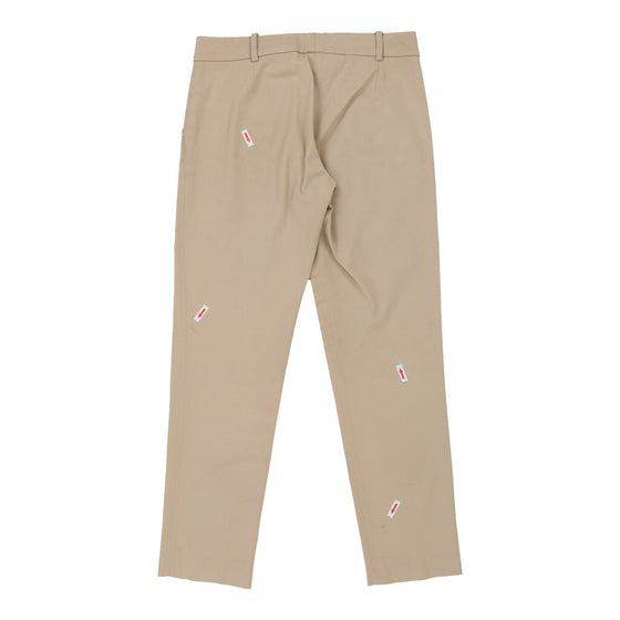 Missoni Trousers - 32W UK 12 Beige Cotton