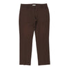 Moschino Jeans Trousers - 34W UK 12 Brown Cotton