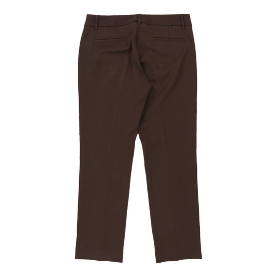 Moschino Jeans Trousers - 34W UK 12 Brown Cotton