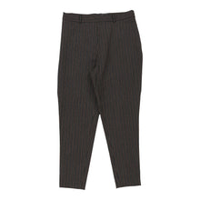  Les Copains Striped Trousers - 32W UK 14 Brown Cotton