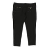 Cavalli Class Cropped Trousers - 42W UK 22 Black Cotton