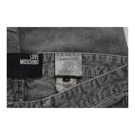 Love Moschino Jeans - 32W UK 10 Grey Cotton