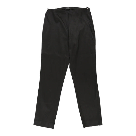 Versace V2 Classic Trousers - 30W UK 10 Black Polyamide