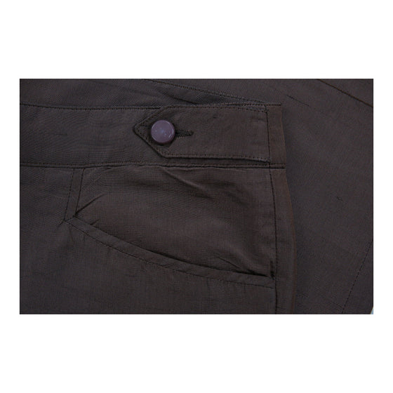 Armani Trousers - 34W UK 12 Brown Viscose