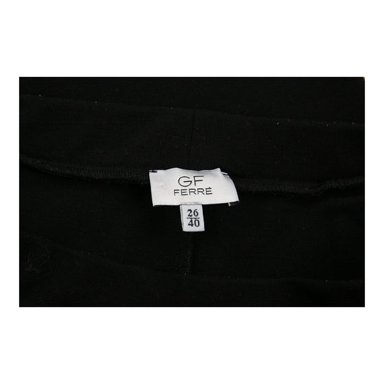 Gf Ferre Trousers - 27W UK 8 Black Cotton