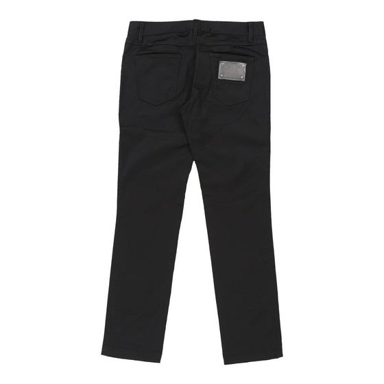 Dolce & Gabbana Trousers - 32W UK 10 Black Cotton