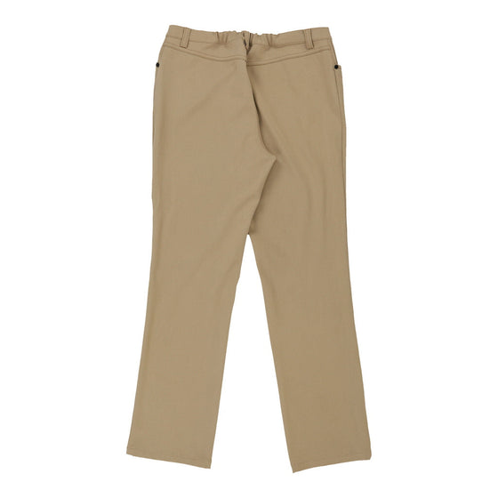 Burberry London Trousers - 32W UK 12 Beige Polyester