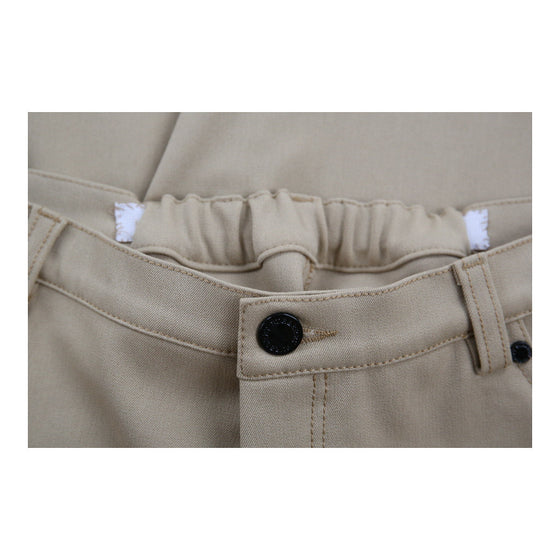 Burberry London Trousers - 32W UK 12 Beige Polyester