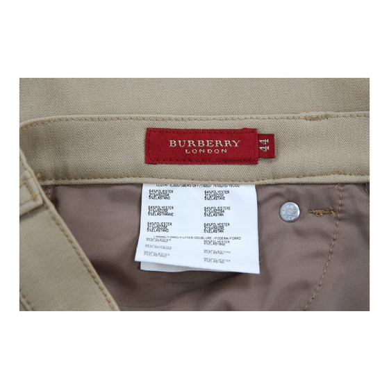 Burberry London Trousers - 32W UK 12 Beige Polyester