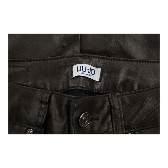 Liu Jo Trousers - 26W UK 6 Brown Cotton Blend