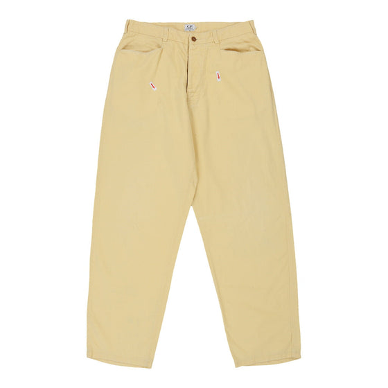 C.P. Company Trousers - 32W UK 14 Yellow Cotton