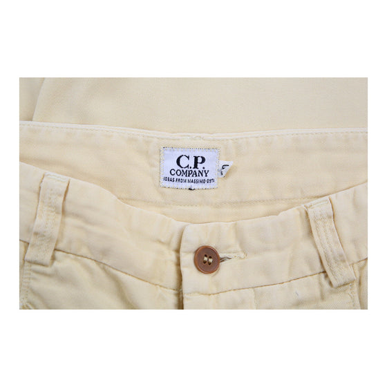 C.P. Company Trousers - 32W UK 14 Yellow Cotton