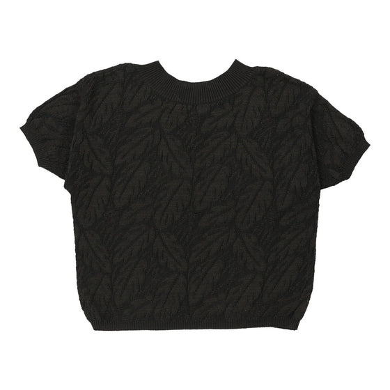 Benetton Top - Large Black Cotton