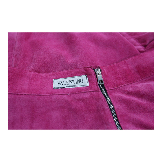 Valentino Skirt - 30W UK 10 Pink Polyester