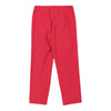 Les Copains Trousers - 32W UK 12 Red Cotton