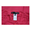 Les Copains Trousers - 32W UK 12 Red Cotton