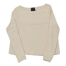  Giorgio Armani Long Sleeve Top - Large Cream Cashmere