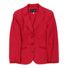 Armani Jeans Blazer - Medium Red Cotton Blend