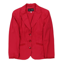  Armani Jeans Blazer - Medium Red Cotton Blend