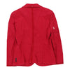 Armani Jeans Blazer - Medium Red Cotton Blend