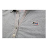 Napapijri Long Sleeve Polo Shirt - Large Grey Cotton