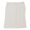 Byblos Midi Midi Skirt - 32W UK 12 White Cotton