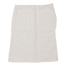  Byblos Midi Midi Skirt - 32W UK 12 White Cotton