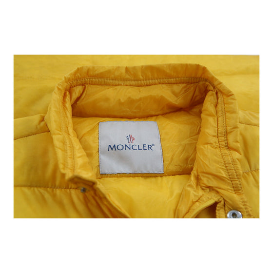 Vintage yellow Moncler Gilet - mens medium