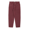 Stone Island Trousers - 32W UK 14 Red Cotton