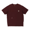 Pre-Loved burgundy Carhartt T-Shirt - mens large