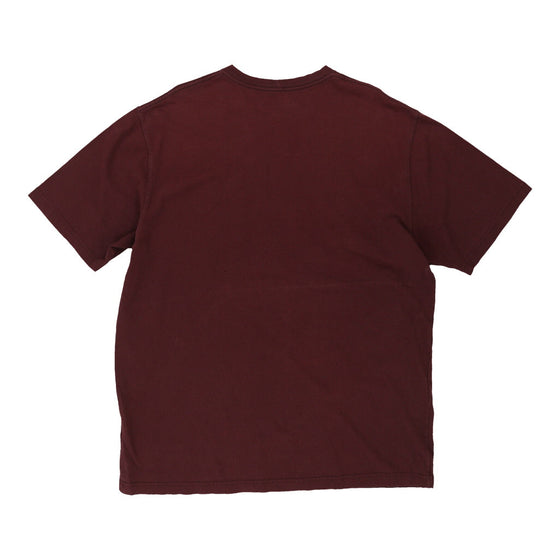 Pre-Loved burgundy Carhartt T-Shirt - mens large