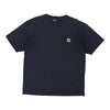 Pre-Loved navy Carhartt T-Shirt - mens large