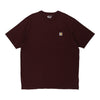 Pre-Loved burgundy Carhartt T-Shirt - mens x-large