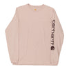 Pre-Loved pink Carhartt Long Sleeve T-Shirt - womens medium