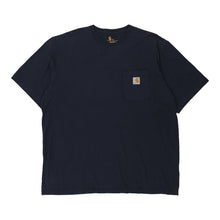  Pre-Loved navy Carhartt T-Shirt - mens x-large