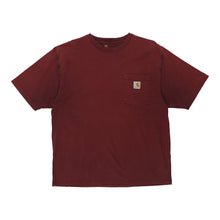  Pre-Loved burgundy Carhartt T-Shirt - mens medium