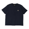 Pre-Loved navy Carhartt T-Shirt - mens xx-large