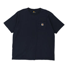  Pre-Loved navy Carhartt T-Shirt - mens xx-large