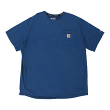  Pre-Loved blue Carhartt T-Shirt - mens xx-large