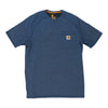 Pre-Loved blue Carhartt T-Shirt - mens medium