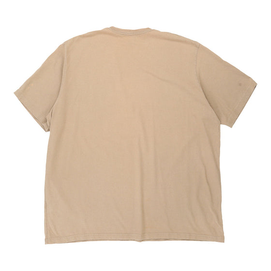 Pre-Loved beige Carhartt T-Shirt - mens xxx-large