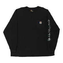  Pre-Loved black Carhartt Long Sleeve T-Shirt - mens xx-large