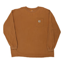  Pre-Loved brown Carhartt Long Sleeve T-Shirt - mens xx-large