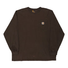  Pre-Loved brown Carhartt Long Sleeve T-Shirt - mens x-large