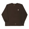 Pre-Loved brown Carhartt Long Sleeve T-Shirt - mens x-large