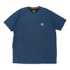 Pre-Loved blue Carhartt T-Shirt - mens xx-large