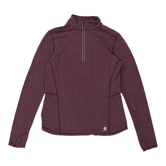 Pre-Loved purple Carhartt 1/4 Zip - womens x-small