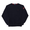 Vintage navy Ralph Lauren Sweatshirt - mens x-large